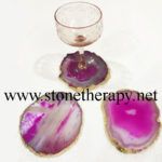 Pink Agate Coasters