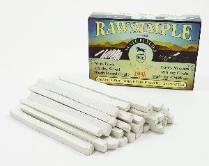 Rawsimple Grade A Fine White Thick Slate 30 Pencils