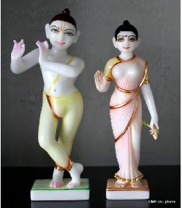 Hand Carved  Radha Krishna