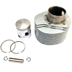 Vespa PX 200cc Alloy Cylinder Kit 66.50mm With Piston Gudgeon Pin Rings Circlip