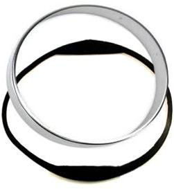 Vespa PX LML Speedometer Glass With Chrome Shell And Gasket