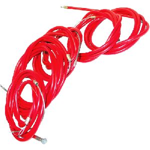 Vespa PX LML Star Stella Complete Nylon Lined Friction Free Cable Kit Red