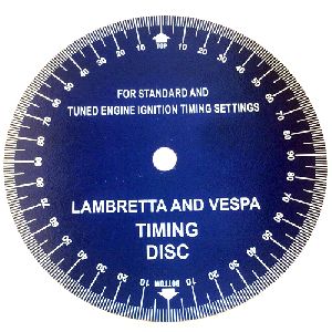 Vespa Scooter Ignition Flywheel Aluminium Timing Disc Blue
