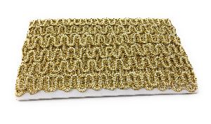 Gold Pearl Border Lace