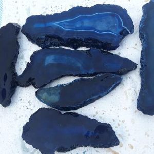 Dyed Blue Agate Slab