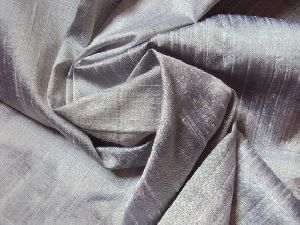 Grey Raw Silk Fabric