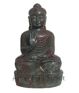 Corundum Ruby Buddha wtih good carving, statue Sculpture in Gemstone