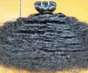 Indian Curly Machine Weft Hair