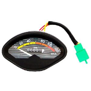Vespa Bajaj Chetak Speedometer Assembly 12 Volt With Wire And Clip