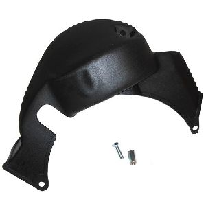 Vespa T5 Engine Cover Black Plastic With Bolt And Spacer