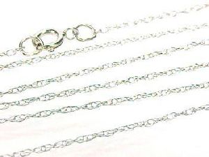 14KT White Gold Chain Necklace
