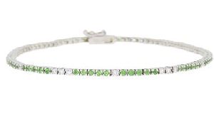 Diamond Emerald Tennis Bracelet