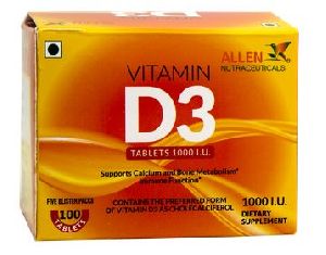 Allen Vitamin D3 Tablets
