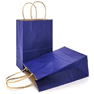 Blue Kraft Paper Bags