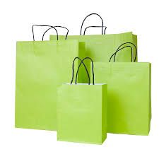 Green Kraft Paper Bags