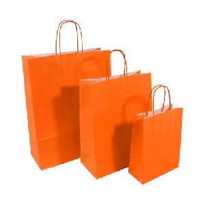 Orange Kraft Paper Bags