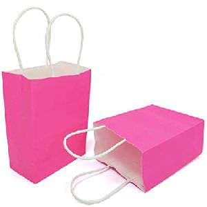 Pink Kraft Paper Bags