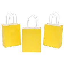 Yellow Kraft Paper Bags