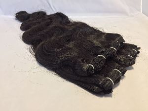 CHEAP MACHINE WEFT HAIR WITH WAVE TEXTURE