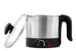 Kitchoff 1.2-Litre Automatic Electric Multi- Purpose Kettle (Silver and Black)