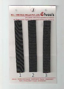 Black Stripe Polyester Webbing