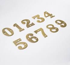 Brass Numerals