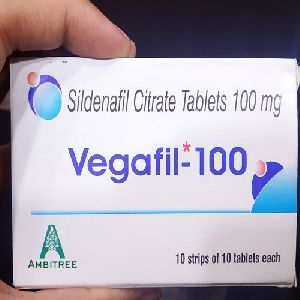 Vegafil Slidenafil Citrate 100 Tablet