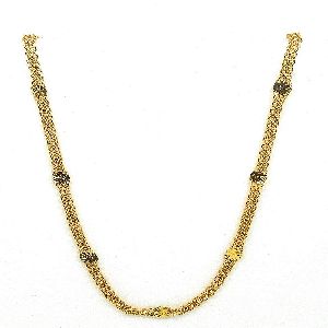 Ankur beguiling gold plated star design chain for women