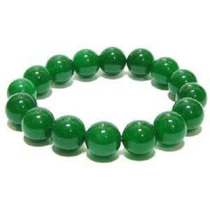 Ankur charm green beads bracelet for women