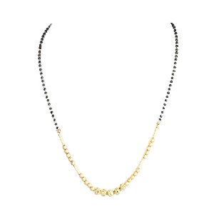 Ankur cluster gold plated fine mangalsutra for women