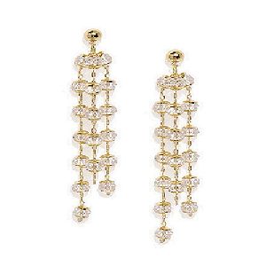 Ankur delighted gold plated long dangler pearl earring for women