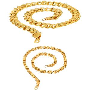 elegant gold plated chain