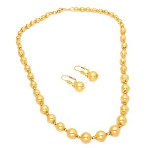 Ankur incredible gold plated pearl necklace set for women
