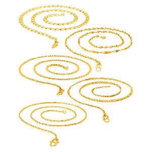 Ankur sensational gold plated combo chain for men and women