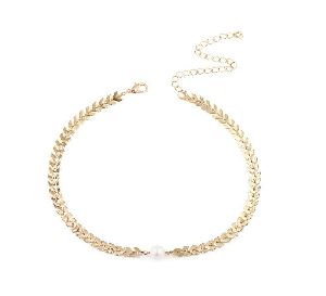 Ankur trendy gold plated necklace for women