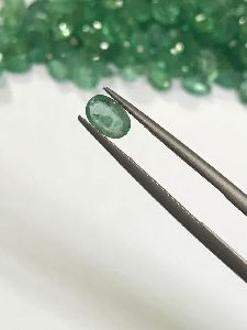 MM size zambian emeralds stone rich green color
