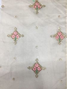 EMBROIDERED ORGHANZA FABRIC