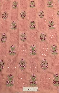 georgette embroidered fabric