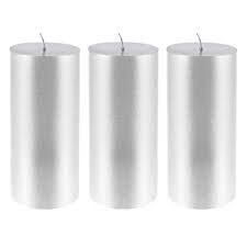Silver Pillar Candle