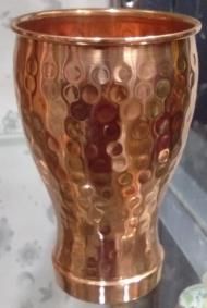 Copper Hammered Deep Curved Tumbler