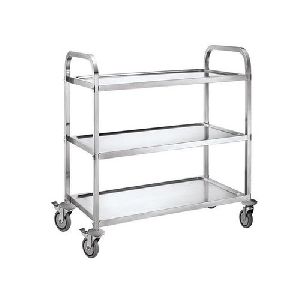 Polished Stainless Steel Trolley