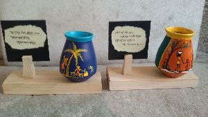 Terracotta Handcrafted Pen Stand