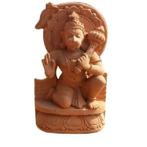 4.5 Feet Sandstone Hanuman Statue