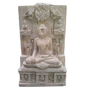 4 Feet Sandstone Buddha Statue