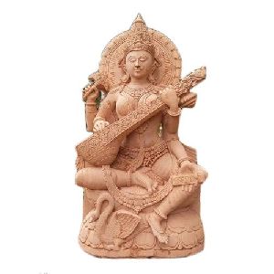 Sandstone Saraswati Mata Statue