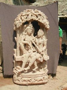 Sandstone Shiva Parvati Statue