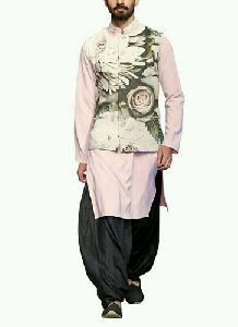 Full Sleeves Jacket Style Indo Western Dress, Feature : Easily