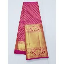 Checked Anaphe Silk Kanchipuram Sarees, Occasion : Bridal Wear, Casual Wear, Festival Wear, Party Wear