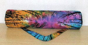 Indian Cotton Forest Tree Printed Yoga Mat Bag