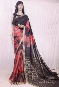 Shibori Linen Saree